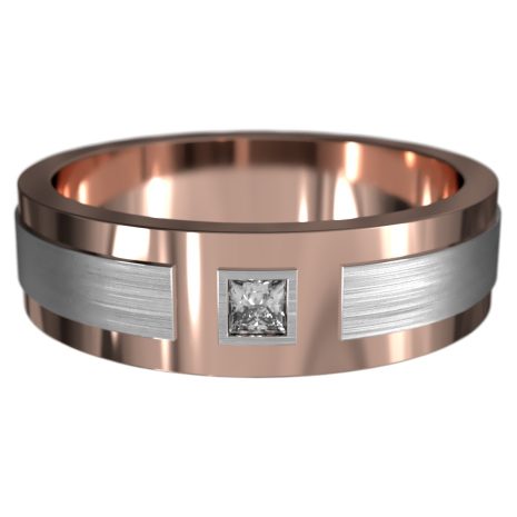 WWAD7000-RW-Minimalist Gold Polished Men's Wedding Ring