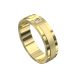 WWAD7000-YG-Yellow Gold Carved Line Pattern Diamond Men's Wedding Ring