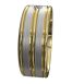 WWAD7010-YW-High Polished Shimmered Gold Men's Wedding Ring