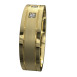 WWAD7034-YG-Modern Polished Minimalist Yellow Gold Men's Wedding Band with Diamonds