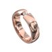 WWAD7051-RG-Polished Rose Gold Men's Wedding Ring with Tension-Style Diamond