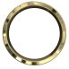 WWAD7055-YG-Double Brushed Yellow Gold Men's Wedding Ring with Polished Highlight