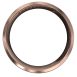 WWAD7057-RGFlat Polished Rose Gold Men's Wedding Ring