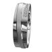 WWAD7057-WG-Flat Polished White Gold Men's Wedding Ring