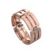 WWAD7063-RG-Daring Modern Rose Gold Men's Wedding Ring with Evenly Spaced Diamonds