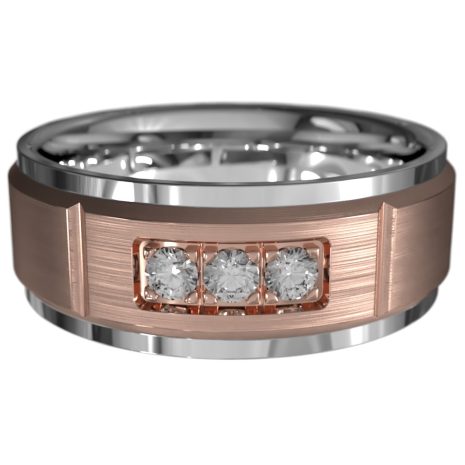 WWAD7064-WR-Sentimental Gold Men's Wedding Ring