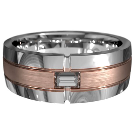 WWAD7066-WR-Classic Detailed Gold Men's Wedding Band