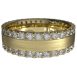 WWAD7067-YG-Brushed Yellow Gold Men's Wedding Ring with Sparkling Diamonds
