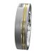 WWAD7069-WY-Hand-Carved Polished Inlay Gold Men's Wedding Ring