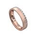 WWAD7079-RG-Flat Single Side Diamonds Rose Gold Men's Wedding ring