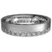 WWAD7079-PL-Flat Single Side Diamonds Platinum Men's Wedding ring