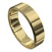 Flat Polished Yellow Gold Mens Wedding Ring
