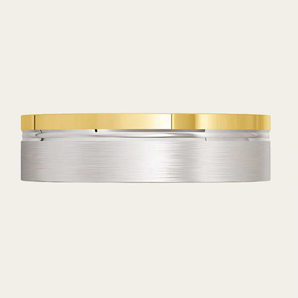 3046-Yellow-and-White-Gold-Mens-Wedding-Band-3 Yellow-and-White-Gold-Mens-Wedding-Band
