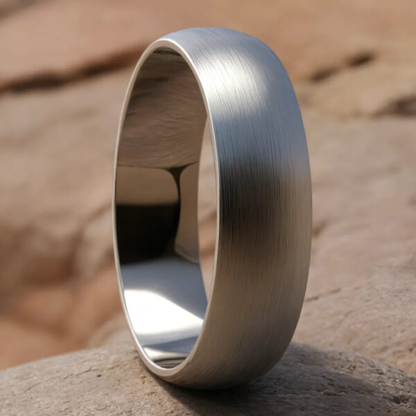 1030-White-Gold-Brushed-Dome-Mens-Wedding-Ring-1-1 1030-White-Gold-Brushed-Dome-Mens-Wedding-Ring-1-1