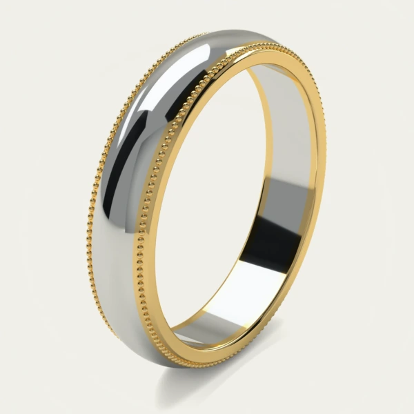 Milgrain-Edge band, 3D render